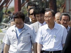Japon Ban Ki-moon visite Fukushima